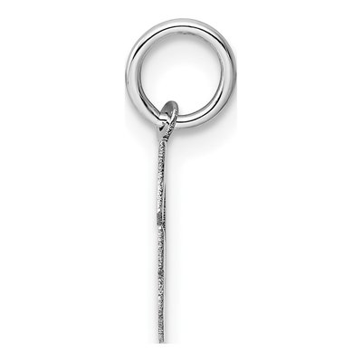 14K White Gold Small Letter G Charm – view 3