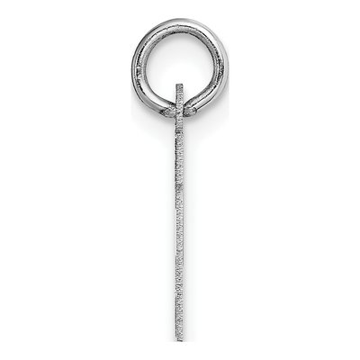 14K White Gold Small Letter H Charm – view 3