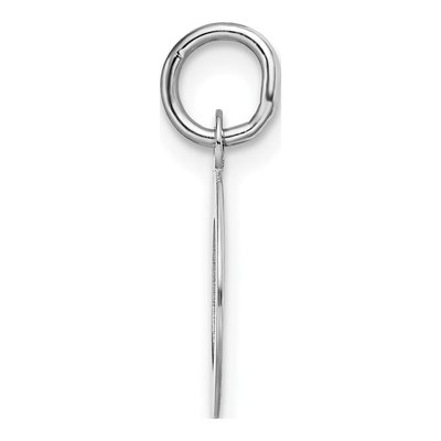 14K White Gold Letter O Pendant – view 3