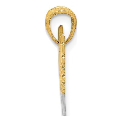 14K Yellow Gold Heart Pendant – view 3