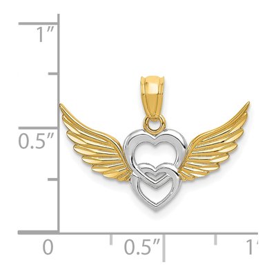 14K Yellow Gold Heart Pendant – view 5
