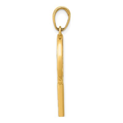 14K Yellow Gold 3-D Enamel Lollipop Pendant – view 3
