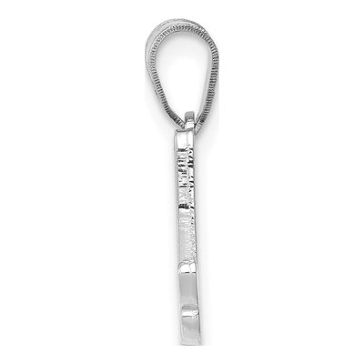 14K White Gold Script Letter A Pendant – view 3