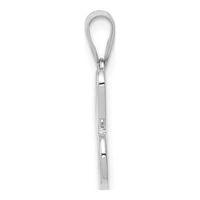 14K White Gold Script Letter C Pendant – view 3