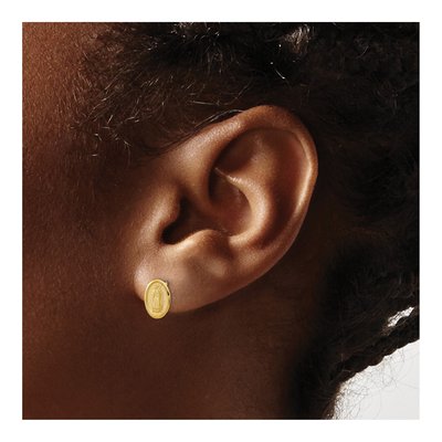 14K Yellow Gold Our of Guadalupe Stud Earrings – view 4