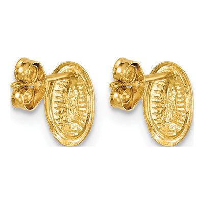 14K Yellow Gold Our of Guadalupe Stud Earrings – view 5