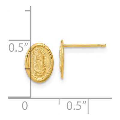 14K Yellow Gold Our of Guadalupe Stud Earrings – view 6