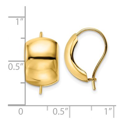14K Yellow Gold Dangle Earrings – view 5