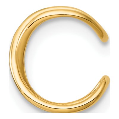 14K Yellow Gold Criss Cross Ear Cuff Ear Cuff – view 4