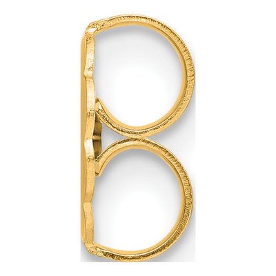 14K Yellow Gold Ultra Heavy Friction Earring Nut – view 2