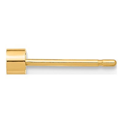 14K Yellow Gold Bezel Post Earring Mounting