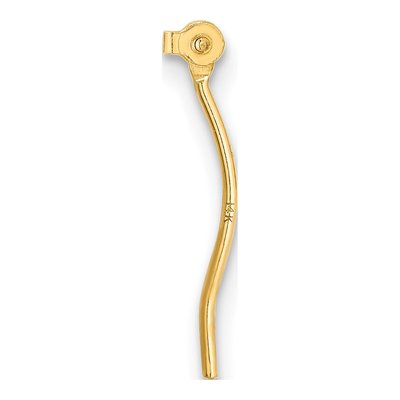 14K Yellow Gold Replacement Earring Wire, Single