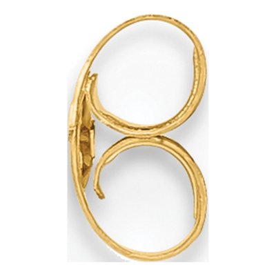 14K Yellow Gold Friction Earring Nut - Single – view 2