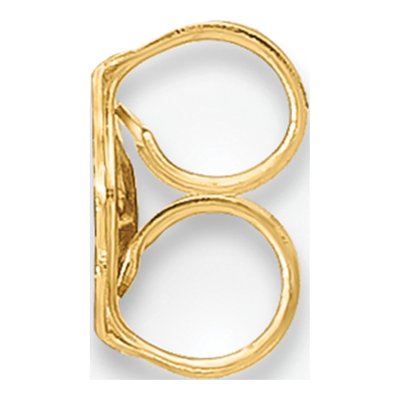 14K Yellow Gold Friction Earring Nut, Single – view 2