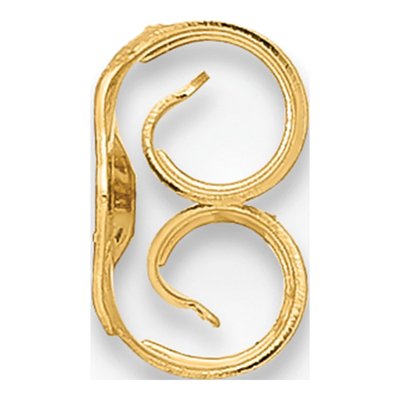 14K Yellow Gold Medium Friction Earring Nut – view 2