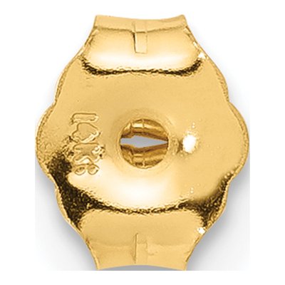 14K Yellow Gold Heavy Friction Earring Nut