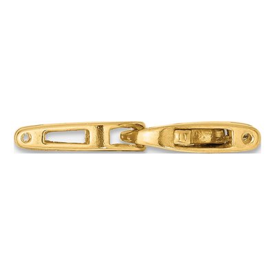14K Yellow Gold Fancy Lobster Clasp Set | Italy – view 2