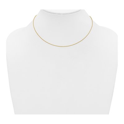 14K Yellow Gold Add-A-Bead Cable Chain, 18.5" – view 2