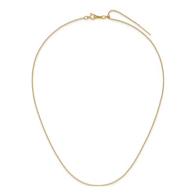 14K Yellow Gold Add-A-Bead Cable Chain, 18.5" – view 3