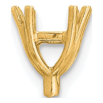 14K Yellow Gold 1.50ct Princess Setting Finding