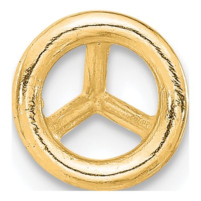 14K Yellow Gold Round Bezel Earring Mounting – view 2