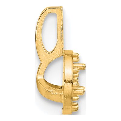 14K Yellow Gold Round Margarita Pendant Mounting – view 2