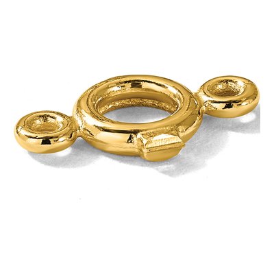 14K Yellow Gold Round Bezel Diamond Setting Finding – view 3