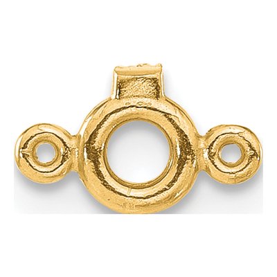 14K Yellow Gold Round Bezel Diamond Setting Finding