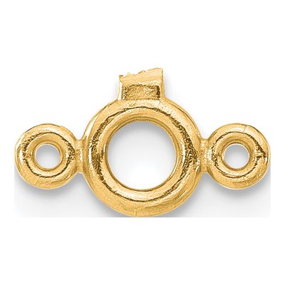 14K Yellow Gold Round Bezel Diamond Mounting Finding