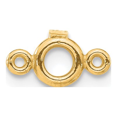 14K Yellow Gold Round Bezel Diamond Mounting Finding