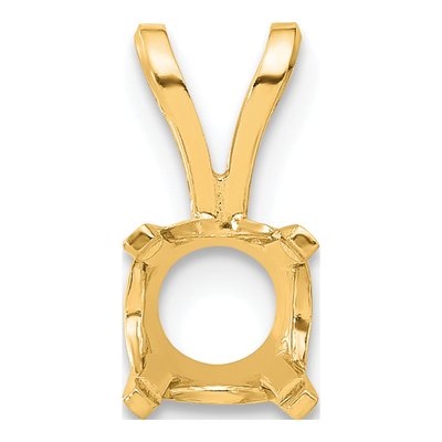 14K Yellow Gold 1.00ct Round Pendant Setting