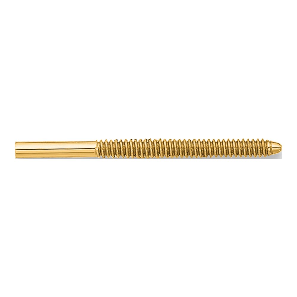 14K Yellow Gold Single Threaded Earring Post