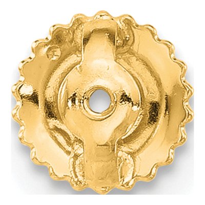 14K Yellow Gold Threaded Ear Nut Replacement – view 3