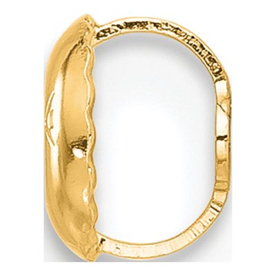 14K Yellow Gold Threaded Ear Nut Finding – view 2
