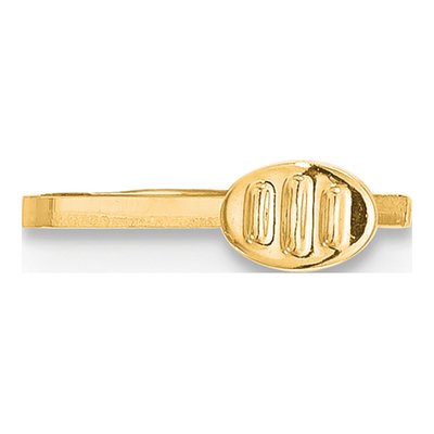 14K Two-Tone Gold Tongue Clasp Male Component – view 2