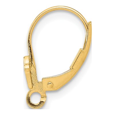 14K Yellow Gold Fleur De Lis Leverback Component – view 2