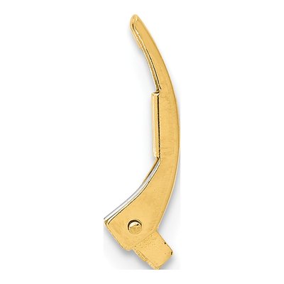 14K Yellow Gold Leverback Replacement Spring Component