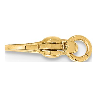 14K Yellow Gold Pear Lobster Clasp with Jump Ring – view 2