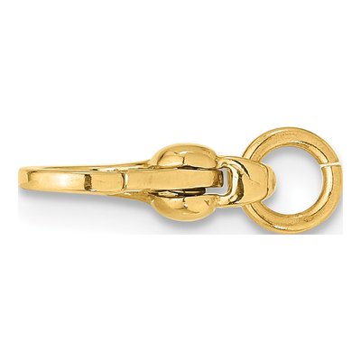 14K Yellow Gold Pear Lobster Clasp with Jump Ring – view 2