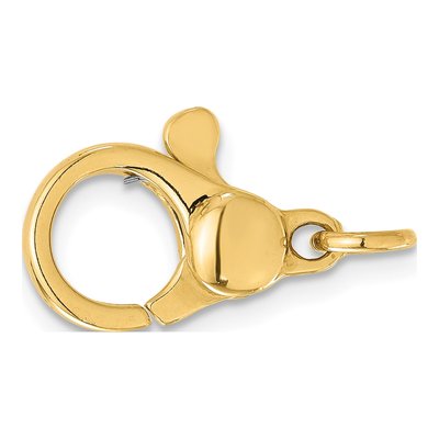 14K Yellow Gold Pear Lobster Clasp with Jump Ring
