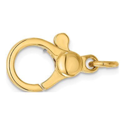 14K Yellow Gold Pear Lobster Clasp with Jump Ring