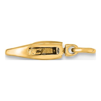 14K Yellow Gold Swivel Lobster Clasp w/ Jump Ring – view 2