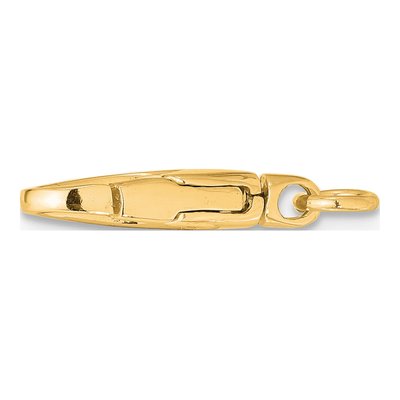 14K Yellow Gold Swivel Lobster Clasp with Jump Ring – view 2