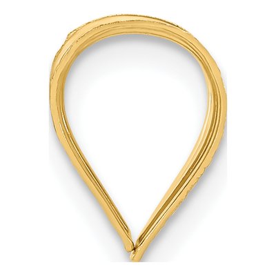 14K Yellow Gold Large Stamped Bail Finding – view 2