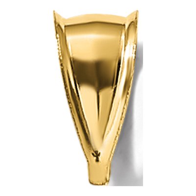 14K Yellow Gold Large Stamped Bail Finding – view 3