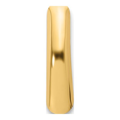 14K Yellow Gold Single Shield Earring Mounting – view 2