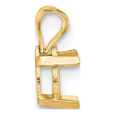 14K Yellow Gold Pear Pendant Mounting, 5x3mm – view 2