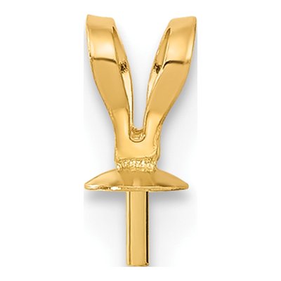 14K Yellow Gold Pearl Drop Pendant Mounting