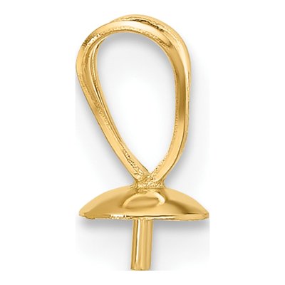 14K Yellow Gold Pearl Drop Pendant Mounting – view 2