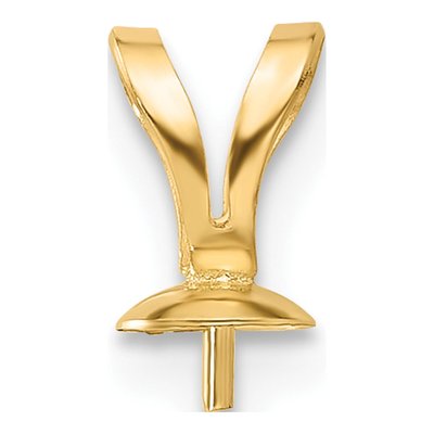 14K Yellow Gold Pearl Drop Pendant Mounting